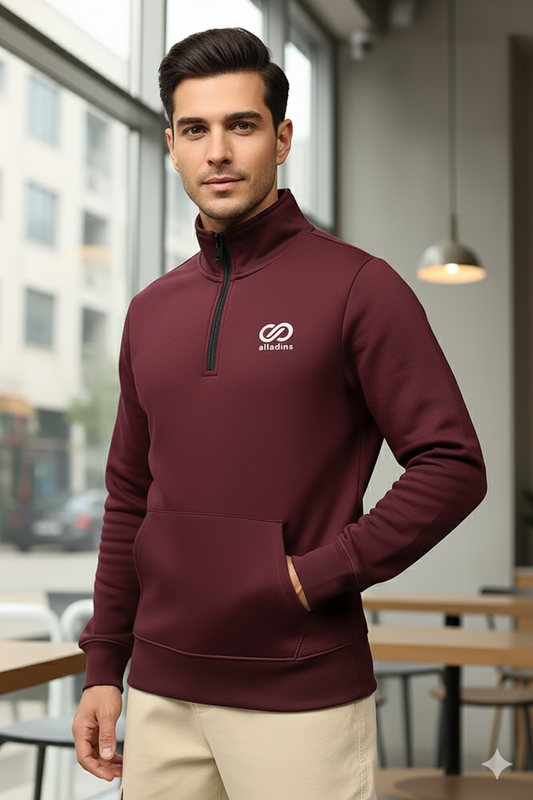 560 Men's Winter Half Zip Mock