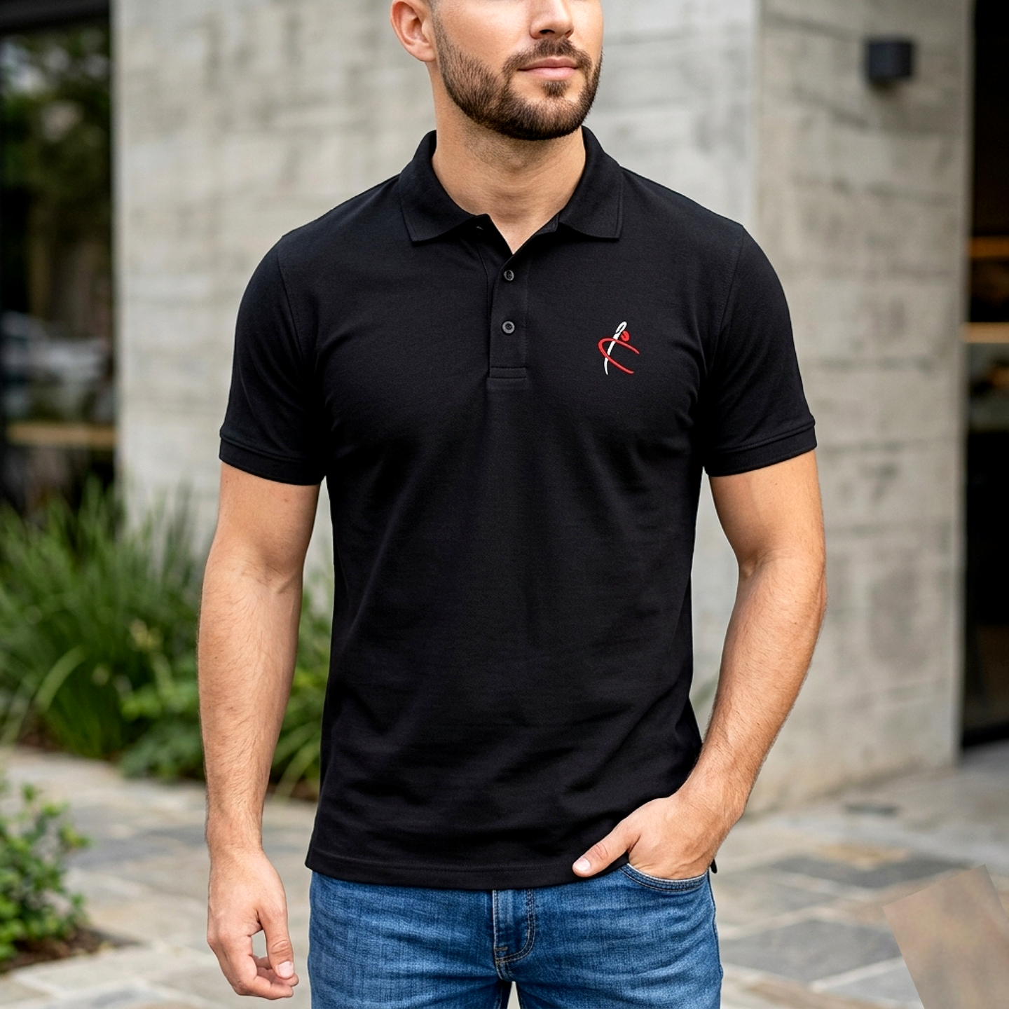 09 POLO SHIRT JET BLACK