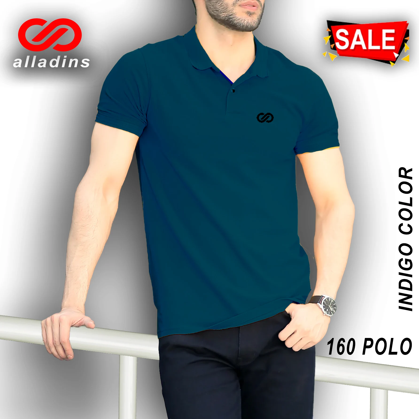160 alladins Polo (Indigo Color)