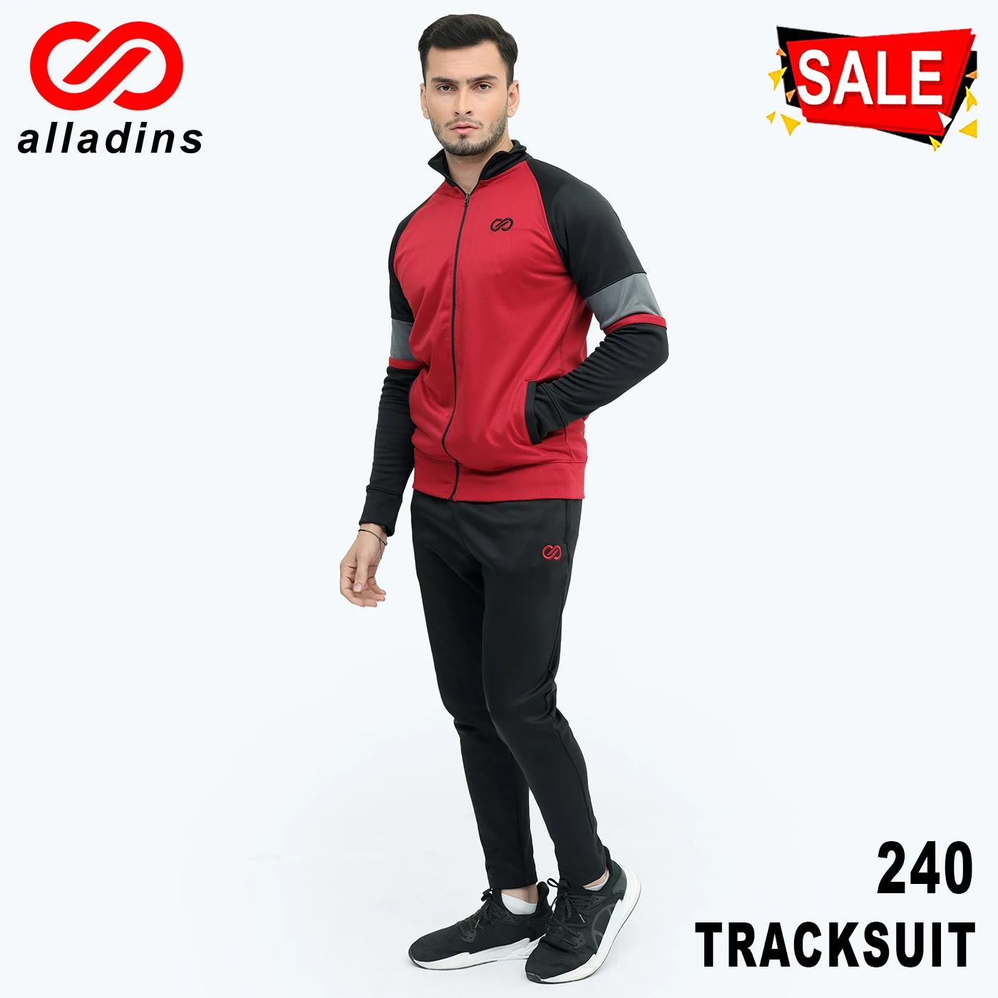 240 TRACKSUIT Red Black