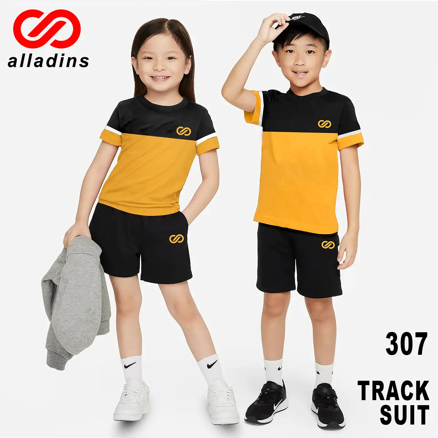 307 KIDS Tracksuit Golden Yellow & Black