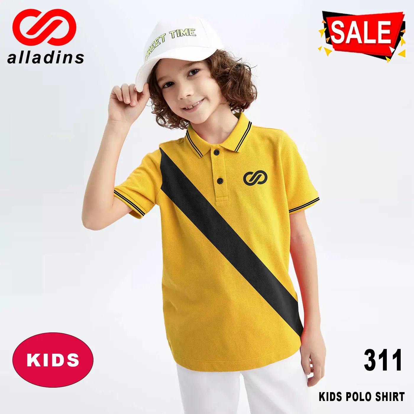 311 Kids Polo Yellow