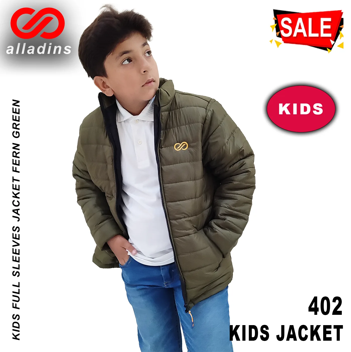 402 Kids Jacket Fern Green